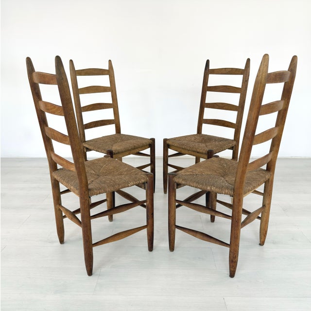 French Farmhouse Dining Chairs – Set of 4 For Sale - Image 4 of 12