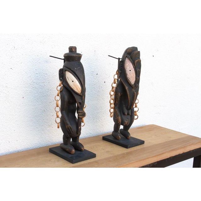 Antique Bamana Jo Society Couple on Custom Stand For Sale - Image 10 of 11