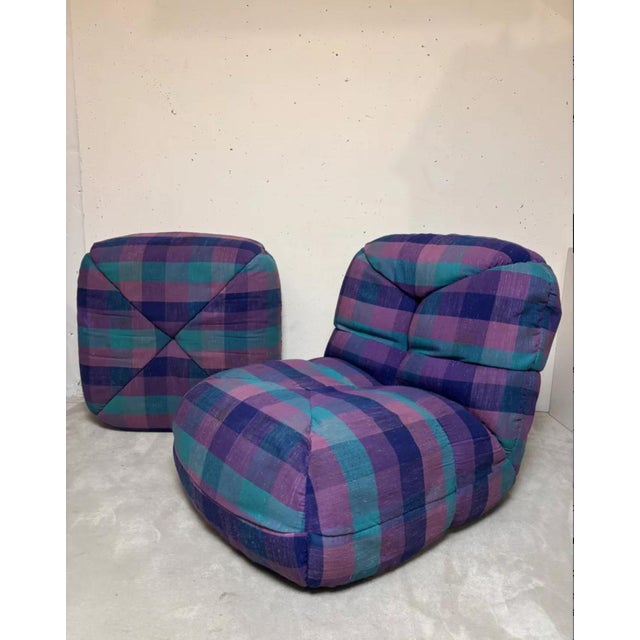 Lago armchairs by Marc Held, Atelier Dunlopillo, circa 1970. Two armchairs available with the option to purchase a...