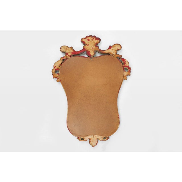1950s 20th Century Belgian Baroque Mirror in Gilded Wood, 1950s For Sale - Image 5 of 11