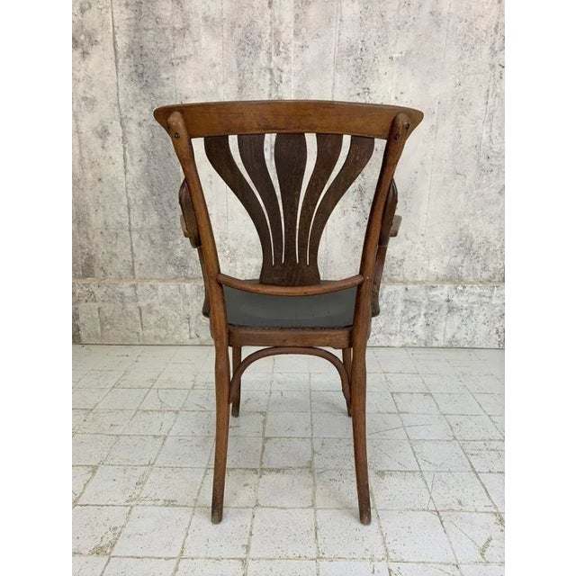 French Bistro Bentwood Chair Carver For Sale - Image 6 of 7
