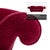 Loulou 3-Seater Sofa in Red Ruby Fabric from Bretz For Sale - Image 5 of 8