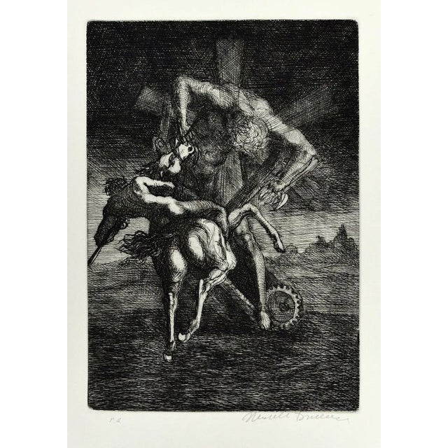 Untitled - From ''Don Chisciotte'' - Original Etching by M. Tommasi - 1970 1970 For Sale