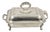 Antique English Victorian Sheffield Silver Plated Lidded Warmer Serving Platter For Sale