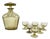 Mid-Century Modern Amber Glass Decanter and Six Liqueur Glasses, 1950s, Set of 7 For Sale