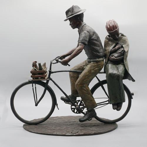 Louis Chanu, After the Market, Bronze For Sale - Image 14 of 14