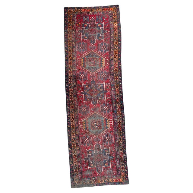 Vintage Distressed Karaje Runner, 1950s For Sale