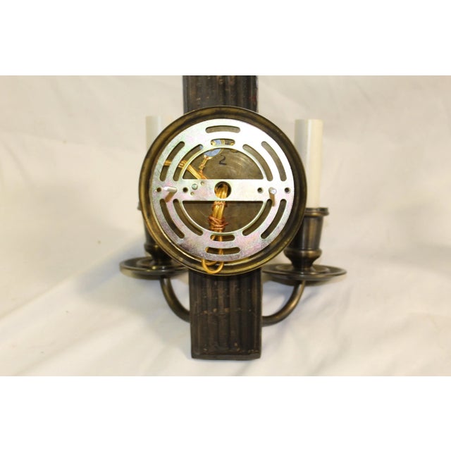 Mid-Century Modern 1990s Mid-Century Modern /Deco Bronze Sconces - Set of 3 For Sale - Image 3 of 9