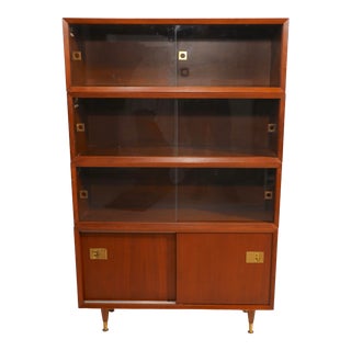 4 Stack Mid Century Bookcase Display Unit by Hale For Sale