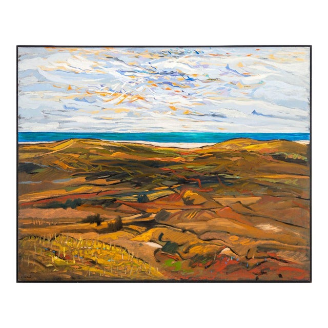 Yehouda Chaki "Landscape 8010" Oil on Canvas For Sale
