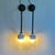 Metal Art Deco Wall Sconces in Cast Iron with Glass and Ceramic, 1930s, Set of 2 For Sale - Image 7 of 12