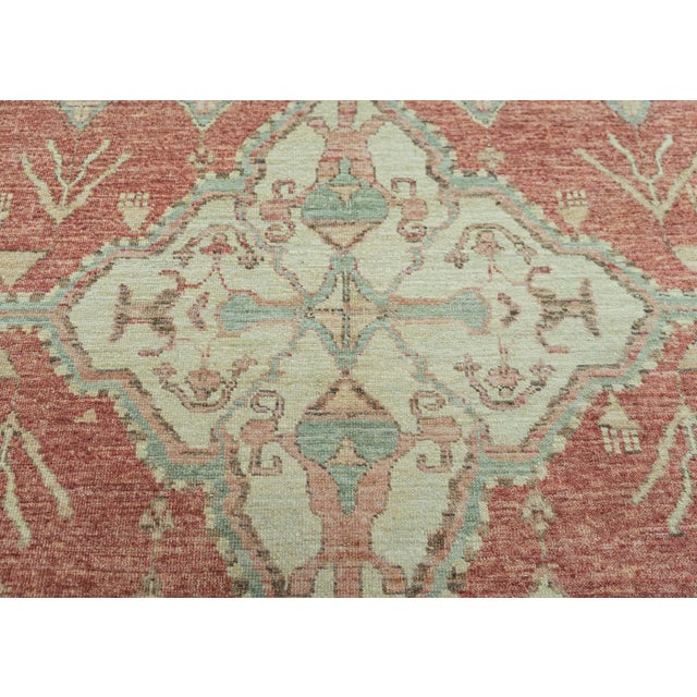 Turkish Oushak Antique Look Rug 8'11" x 12'6" #20070 For Sale - Image 4 of 8