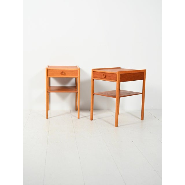 Scandinavian Teak Bedside Tables, 1960s, Set of 2 For Sale - Image 13 of 13