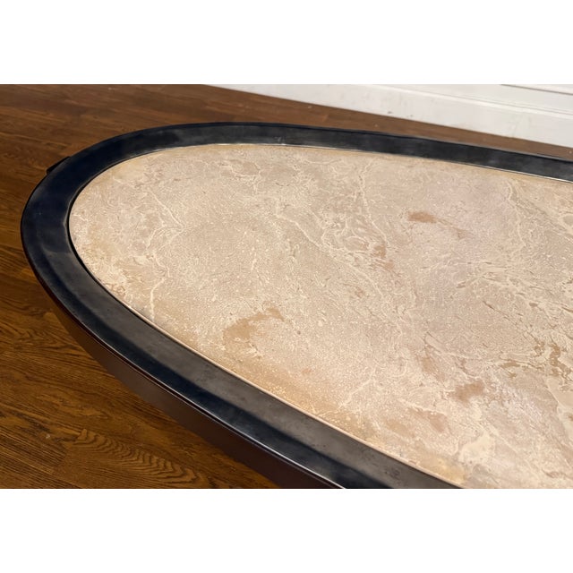Maitland - Smith Oval Transitional Style Cocktail Table For Sale - Image 14 of 14