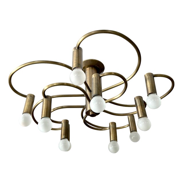 Large Vintage Sputnik Ceiling Light from Cosack For Sale