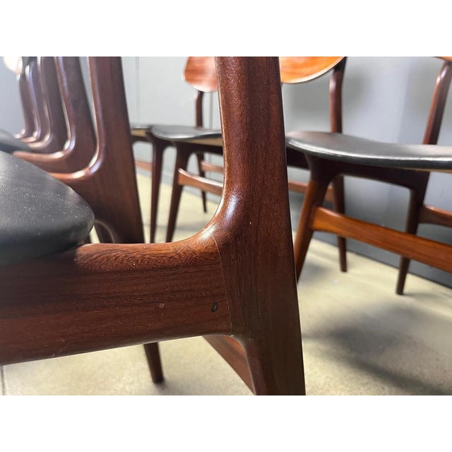 Mid-Century Dining Set attributed to Louis van Teeffelen for Wébé, 1960s, Set of 7 For Sale - Image 14 of 17