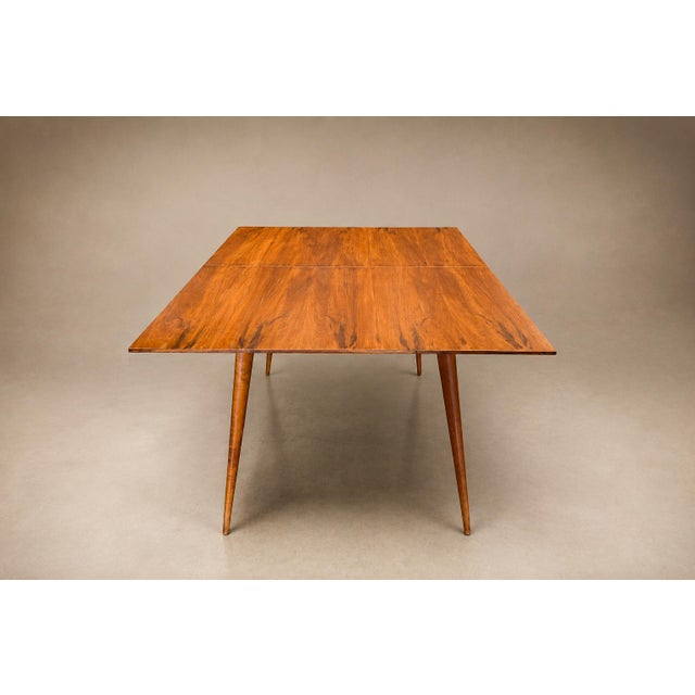 Brazilian Modern Extendable Dining Table in Caviúna by Ernesto Hauner for Mobilinea, 1950s For Sale - Image 9 of 18