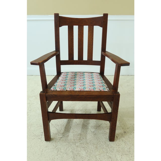 Set of 6 Stickley Antique Mission Oak Dining Room Chairs Chairish