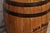 Late 20th Century Jack Daniels Whiskey Barrel Engraved Oak Wood With Metal Bands For Sale - Image 5 of 12