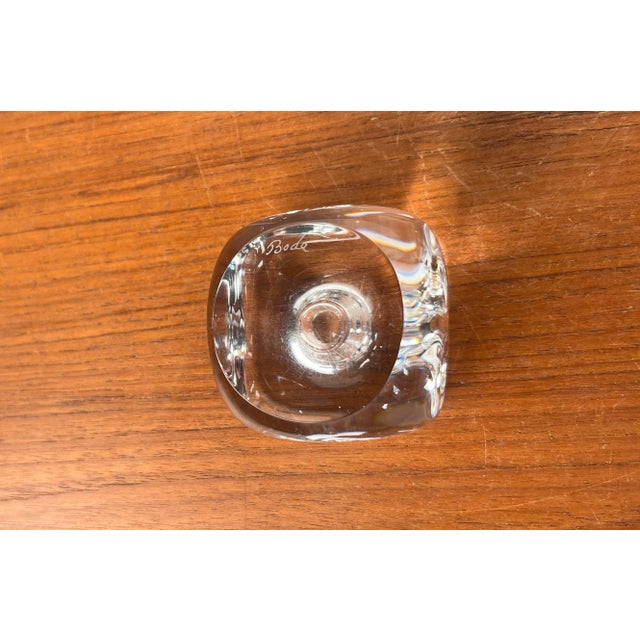 Vintage Swedish Glass Cube Candleholder from Kosta Boda, 1970s For Sale - Image 10 of 13