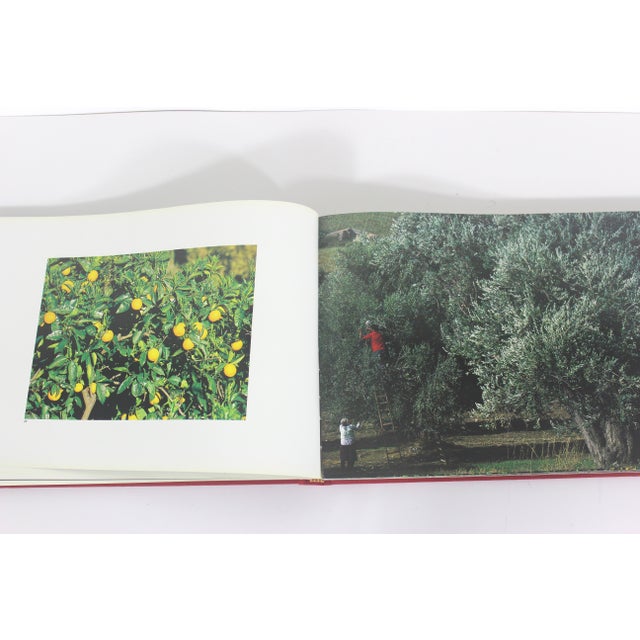 1980s 1987 Sicily Red Linen Hard Cover Coffee Table Book Italian Travel Reference For Sale - Image 5 of 8