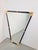 Modern Black Lacquer Metal Triangle Mirror, 1970s For Sale - Image 4 of 14