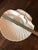 White 1990s Portugal Clam Shell Platter With Attached Dip Bowl For Sale - Image 8 of 10