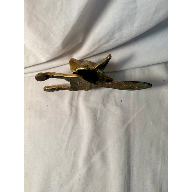Vintage, English, Fox, Brass Door Knocker For Sale In Salt Lake City - Image 6 of 7
