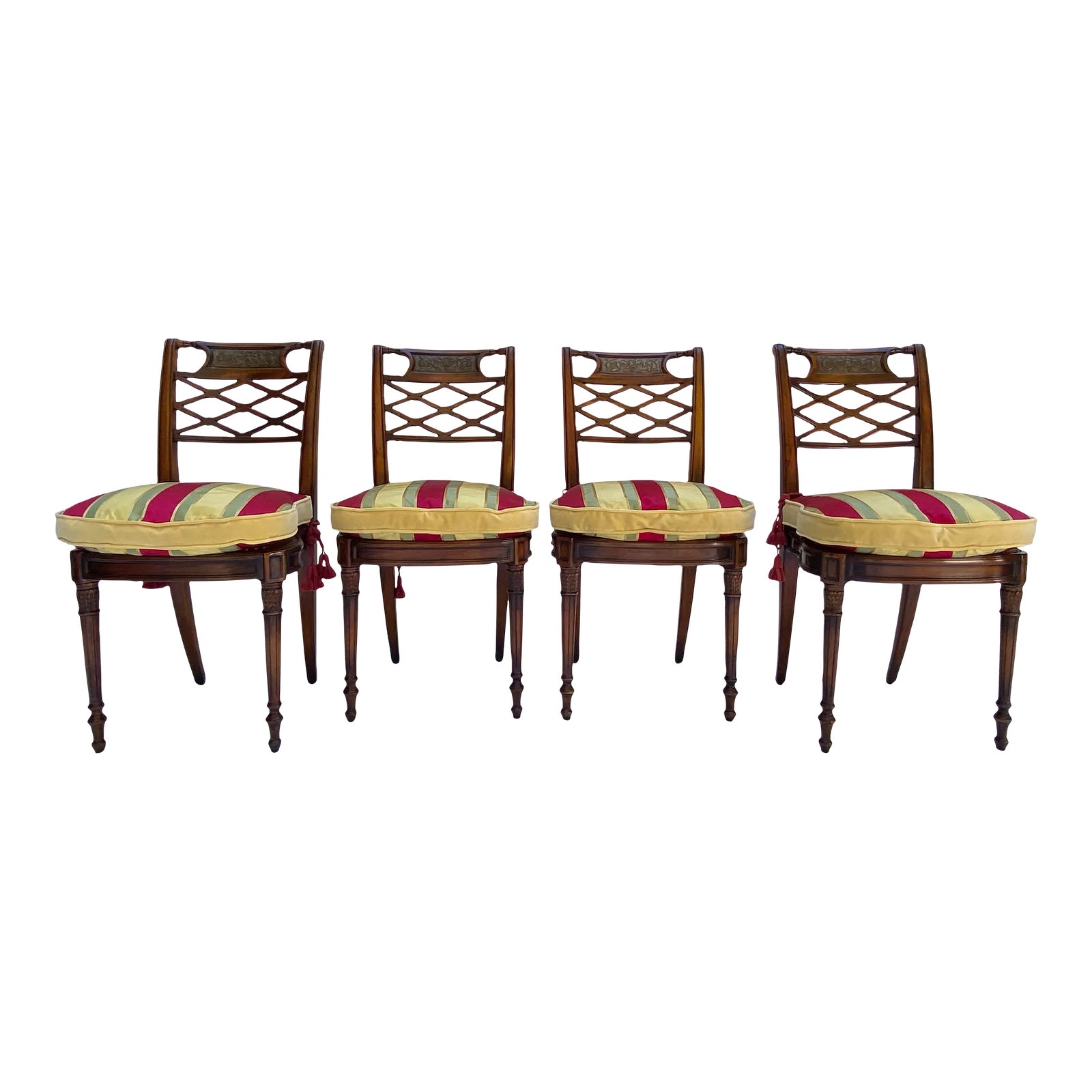 Louis XVI Side Chairs by Theodore Alexander Set of 4 Chairish