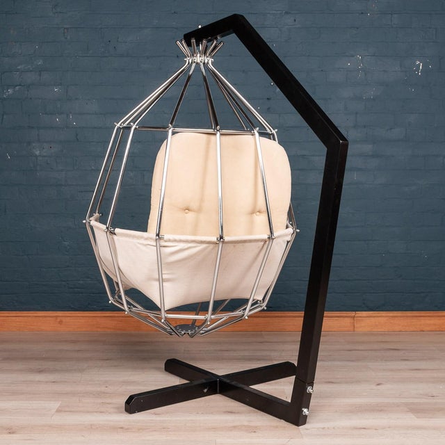 Vintage Parrot Cage Chair from Ib Arberg, 1970s For Sale - Image 9 of 12