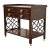 Baker Furniture Historic Charleston Chippendale Carved Mahogany Rolling Buffet Server or Bar Cart For Sale