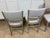 Mid-Century Modern 1940s Custom Refinished Cerused Solid Oak Mid-Century Transitional Dining Chairs - Set of 6 For Sale - Image 3 of 13