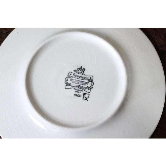 1990s Pagnossin Ironstone Set of 4 Cobalt Blue With Stars and Moons Salad Plates For Sale - Image 5 of 11