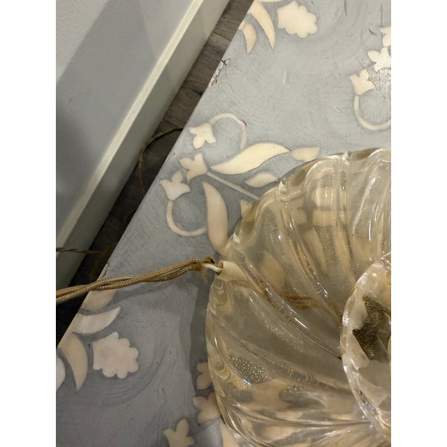 1980s 1980s Ondoso Donghia Murano Glass Lamp With Gold Dust Aventurine For Sale - Image 5 of 7