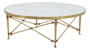 French Empire Style Round Coffee Table