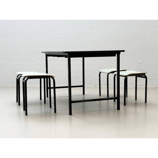 Mid-Century Kelko Table with Stools, 1970s, Set of 5 For Sale - Image 9 of 18