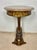 Antique Polychromed Pedestal Side Table with Marble Top For Sale - Image 6 of 13