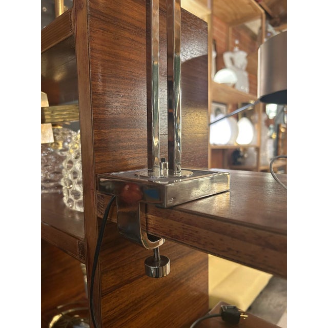 1960s 1960s Mid-Century Modern Chrome Clamp-on Adjustable Desk Lamp For Sale - Image 5 of 5