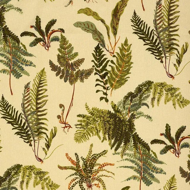 Sample- Schumacher Les Fougeres Fabric in Antique For Sale