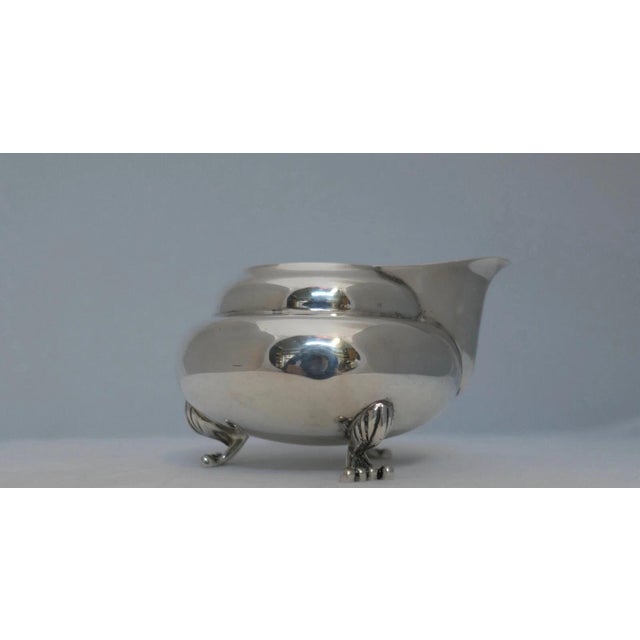 Silver Mid 20th Century La Paglia (Jensen) Blossom Creamer For Sale - Image 8 of 10