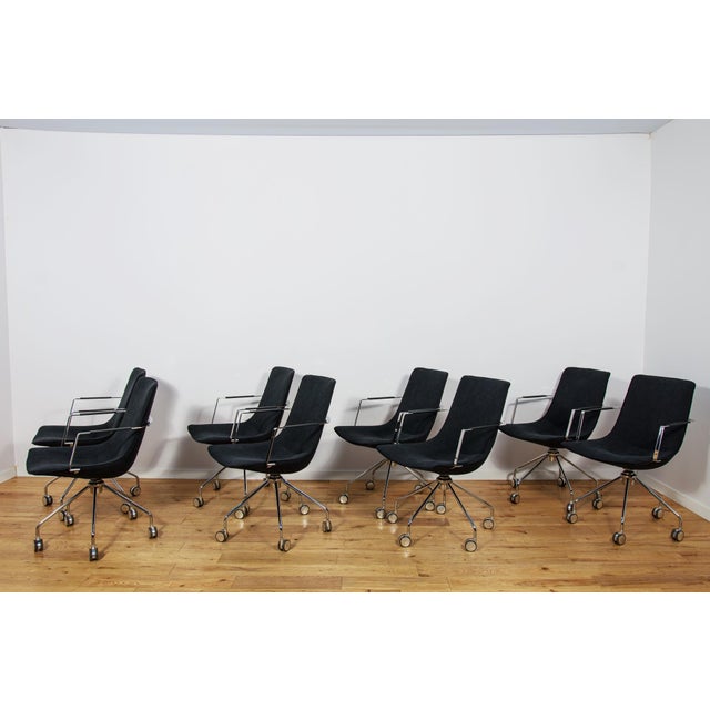 Mid-Century Modern Comet Conference Chairs by Gunilla Allard for Lammhults, Sweden, 1990s, Set of 8 For Sale - Image 4 of 18
