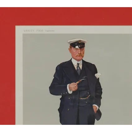 Classic colour plate by 'Spy" aka Sir Leslie Ward for vanity Fair's Supplement depicting a yachtsman's portrait of...