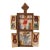 Ethiopian Orthodox Coptic Triptych Icon Hand Painted Crucifixion & Resurrection Scene For Sale