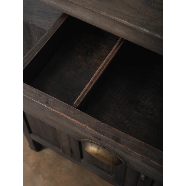 Late 20th Century Late 20th Century Washed Charcoal Wooden Sideboard For Sale - Image 5 of 6
