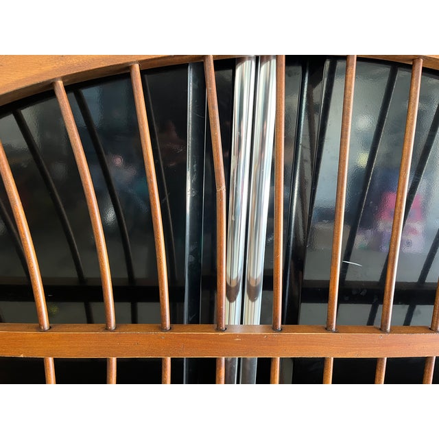 Brown 1990s Ethan Allen Country French Queen Wheat Back Bed Frame For Sale - Image 8 of 12