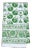 Janvi 10-Seat Green Tablecloth For Sale