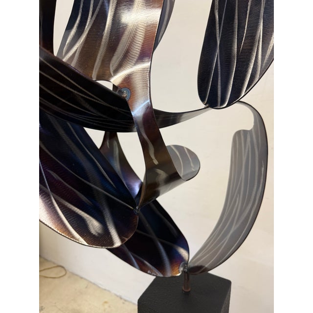 Metal Curtis Jere Artisan House Modern Indoor/Outdoor Floor Sculpture, 2004 For Sale - Image 7 of 12