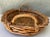 Vintage 1900s Large Natural Wicker Oval Shaped Basket With Handles For Sale - Image 9 of 11