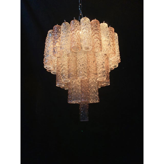 Fantastic chandelier 1970s or so, completely original and electrical system redone. Original probably the Venini company,...