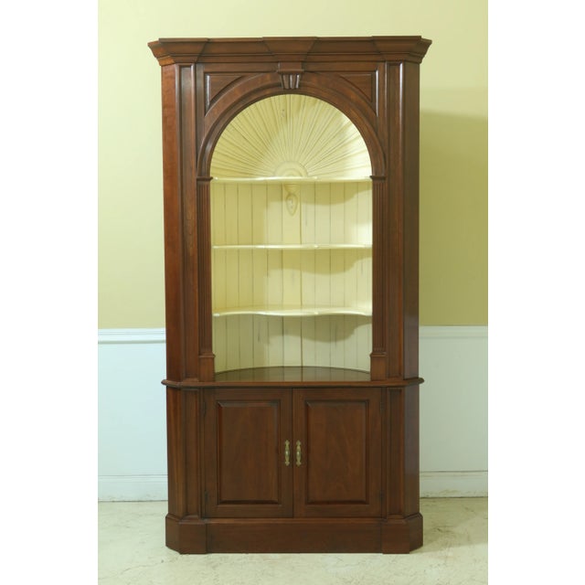Harden Chippendale Cherry Corner Cupboard For Sale - Image 11 of 11